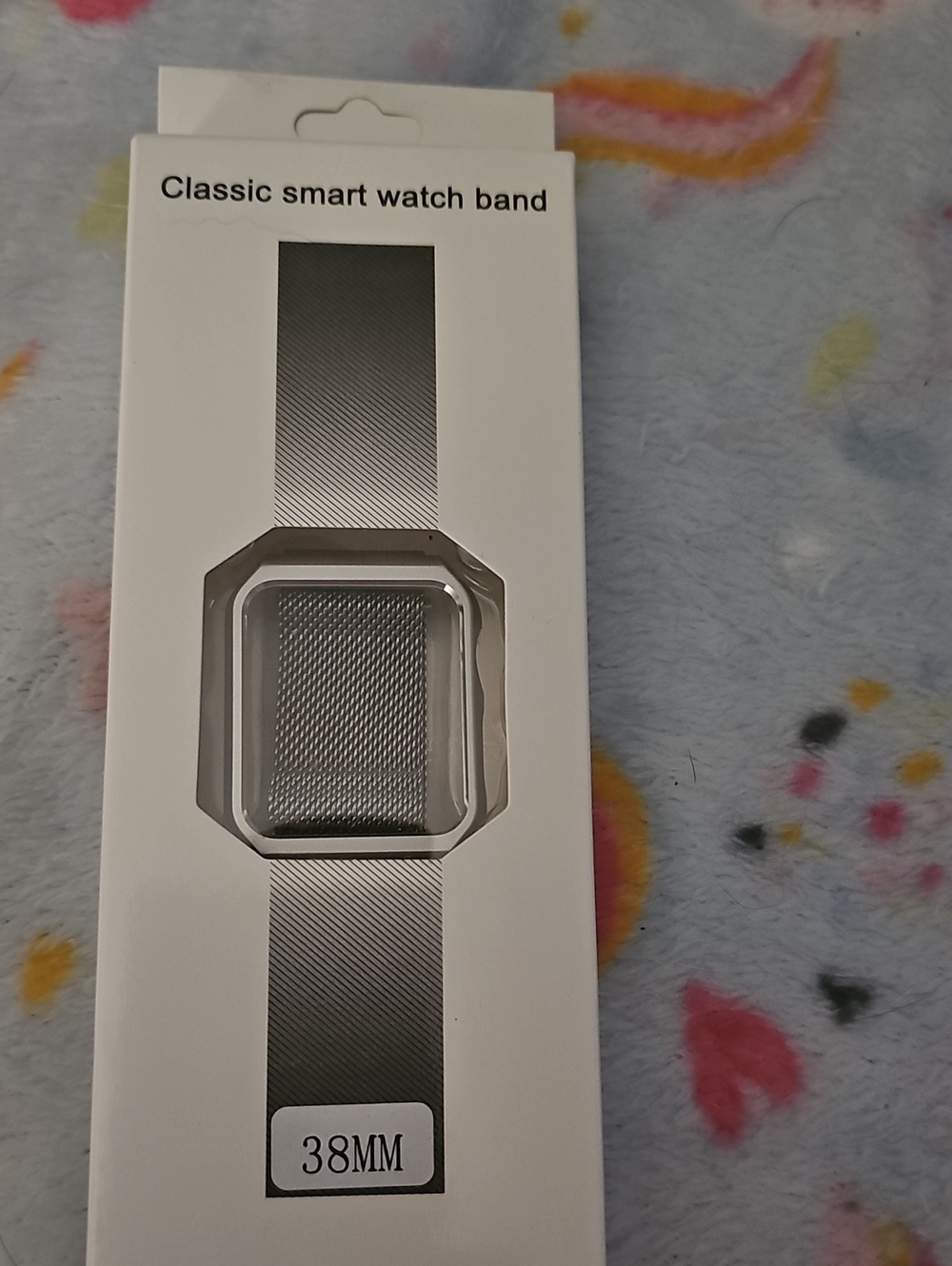 38mm Silver Classic Smart Watch Band - Milanese Mesh